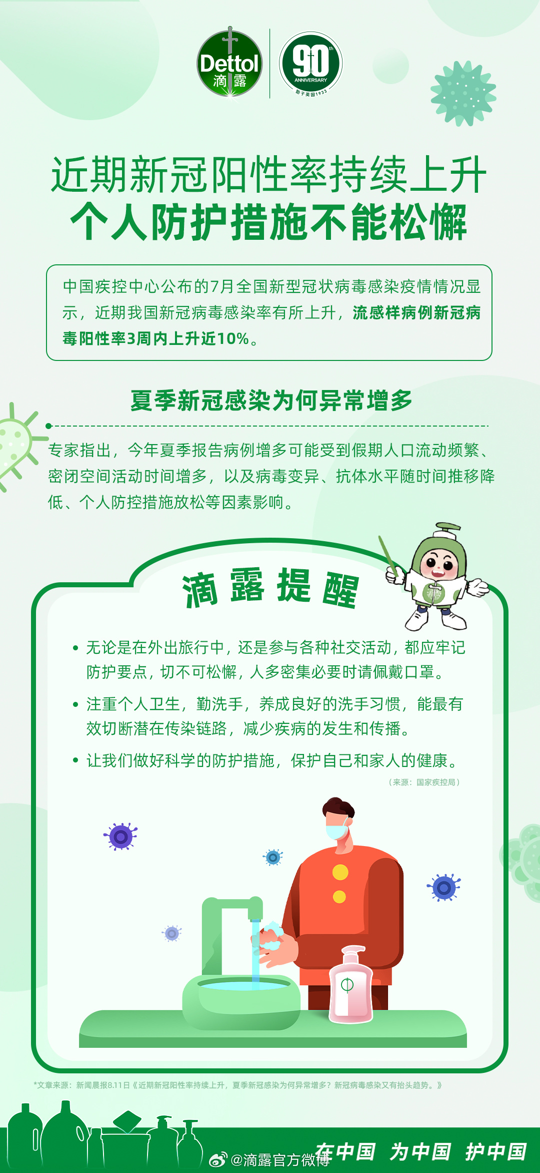 新冠阳性率上升 三类人要注意