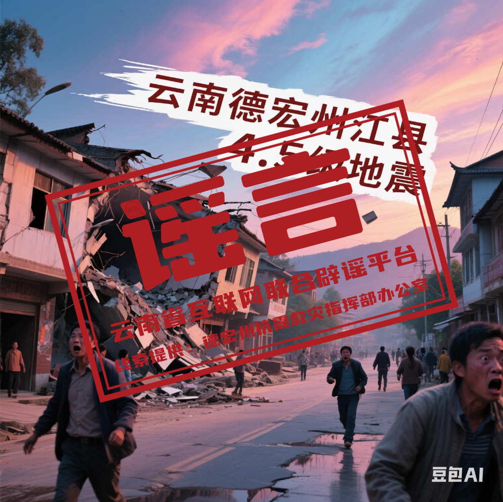 这些云南德宏州地震的传言是假的